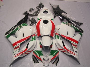 Best 2009-2012 Honda CBR600RR Motorcycle Fairing - White Red Green Castrol UK