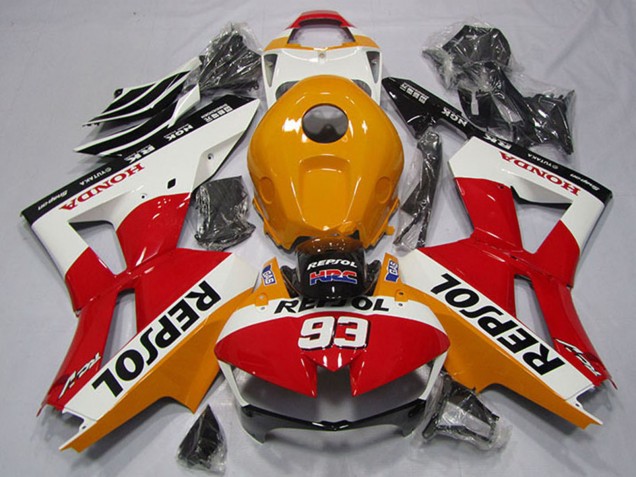 2013-2023 Honda CBR600RR Motorcycle Fairing - Orange White Red Glossy Black Repsol 93 UK