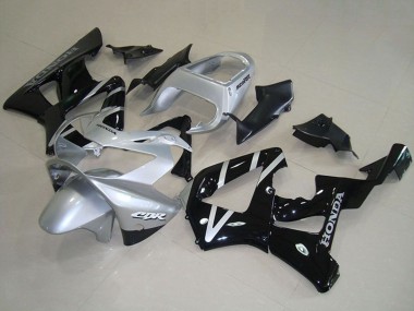 Best 2000-2001 Honda CBR900RR 929 Motorcycle Fairings - Silver Glossy Black UK