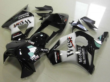 Best 2002-2003 Honda CBR900RR 954 Motorcycle Fairings - Glossy Black White West UK