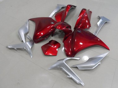 Best 2010-2014 Honda VFR 1200 Motorcycle Fairings - Silver Red UK