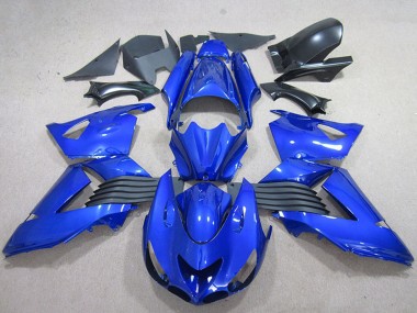 Best 2006-2011 Kawasaki ZX14R ZZR1400 Motorcycle Fairing - Blue UK