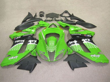 Best 2007-2008 Kawasaki ZX6R Motorcycle Fairings - Green Touch4 4 UK