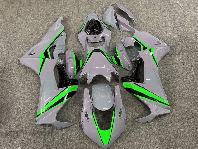 2017-2023 Honda CBR1000RR Motorcycle Fairings - Nardo Grey with Green Stripe UK