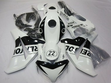 Best 2008-2011 Honda CBR1000RR Motorcycle Fairings - White Glossy Black Repsol 22 UK