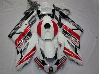 Best 2004-2005 Honda CBR1000RR Motorcycle Fairings - White Red Glossy Black Castrol 9 UK