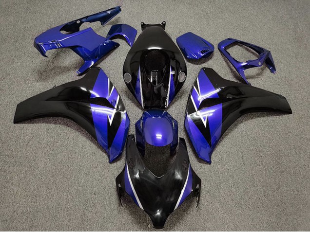 2008-2011 Honda CBR1000RR Motorcycle Fairing - Blue Glossy Black UK