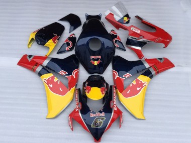Best 2008-2011 Honda CBR1000RR Motorcycle Fairings - Dark Blue Yellow Red Bull UK