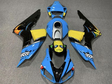 Best 2006-2007 Honda CBR1000RR Motorcycle Fairings - Light Blue Yellow Silver Glossy Black Shark UK
