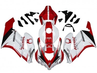 Best 2004-2005 Honda CBR1000RR Motorcycle Fairings - White Red Glossy Black Pramac Bridgestone UK