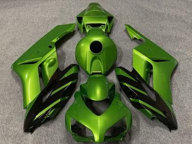 Best 2004-2005 Honda CBR1000RR Motorcycle Fairings - Green Glossy Black Stripe UK