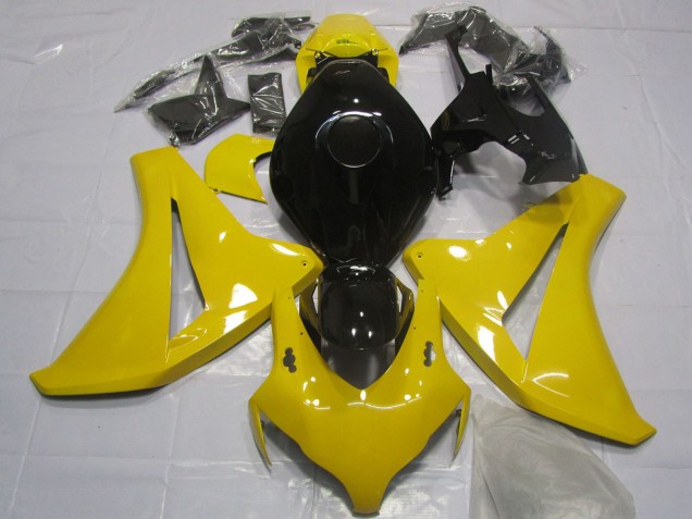 2008-2011 Honda CBR1000RR Motorcycle Fairing - Yellow Glossy Black UK