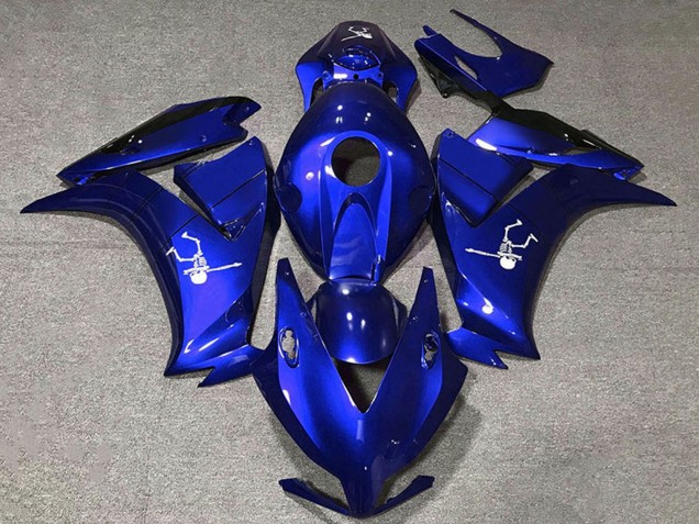 2012-2016 Honda CBR1000RR Motorcycle Fairing - Blue Glossy Black UK