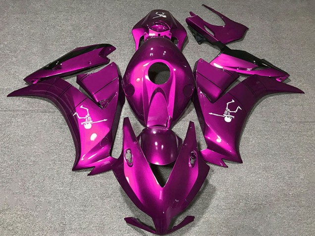 2012-2016 Honda CBR1000RR Motorcycle Fairings - Deep Pink Glossy Black UK