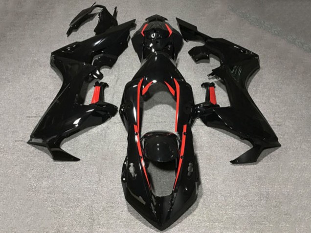2017-2023 Honda CBR1000RR Motorcycle Fairings - Glossy Black with Red Lining UK