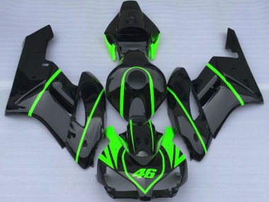 Best 2004-2005 Honda CBR1000RR Motorcycle Fairings - Glossy Black High Viz Green UK