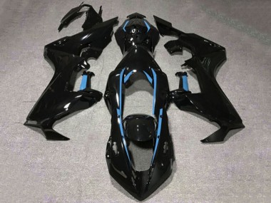 Best 2017-2023 Honda CBR1000RR Motorcycle Fairings - Glossy Black Light Blue Lining UK