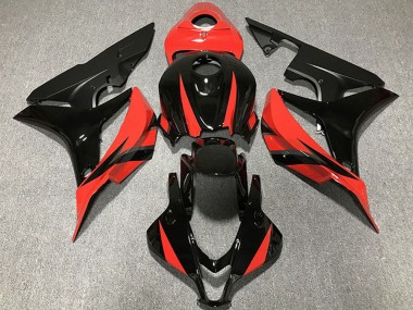 Best 2007-2008 Honda CBR600RR Motorcycle Fairings - Red Glossy Black UK