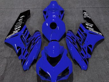 Best 2004-2005 Honda CBR1000RR Motorcycle Fairings - Blue Glossy Black Flame UK