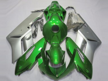 Best 2004-2005 Honda CBR1000RR Motorcycle Fairings - Silver Green UK