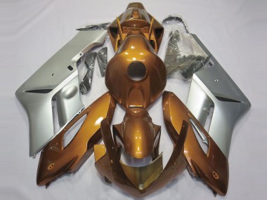 Best 2004-2005 Honda CBR1000RR Motorcycle Fairings - Silver Gold UK