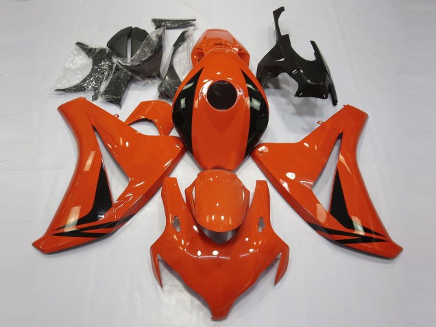 2008-2011 Honda CBR1000RR Motorcycle Fairings - Orange Glossy Black OEM Style UK