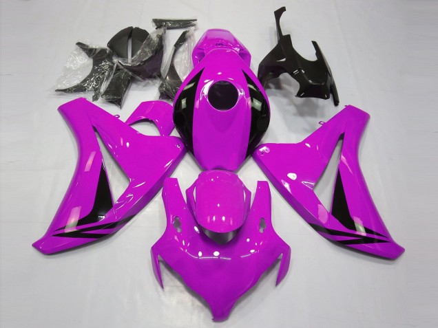 2008-2011 Honda CBR1000RR Motorcycle Fairings - Pink Glossy Black OEM Style UK