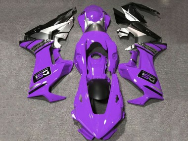 Best 2017-2023 Honda CBR1000RR Motorcycle Fairings - Purple White Silver Glossy Black DSI UK