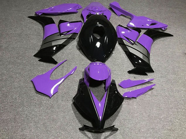 2012-2016 Honda CBR1000RR Motorcycle Fairings - Purple Grey Glossy Black UK