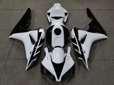 Best 2006-2007 Honda CBR1000RR Motorcycle Fairing - White Glossy Black UK