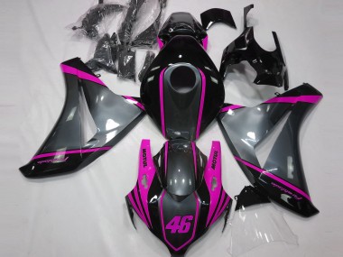 Best 2008-2011 Honda CBR1000RR Motorcycle Fairings - Grey Pink Matte Black Motul 46 UK
