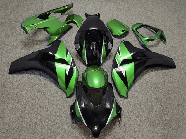 2008-2011 Honda CBR1000RR Motorcycle Fairing - Green Glossy Black UK