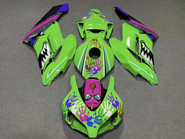 2004-2005 Honda CBR1000RR Motorcycle Fairings - Green Purple Blue Black Shark UK