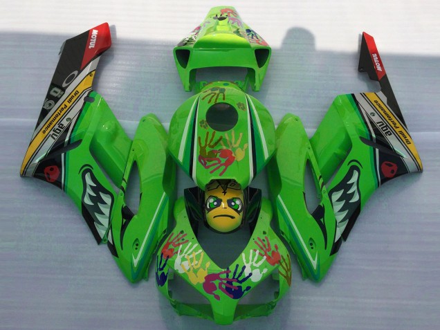 2004-2005 Honda CBR1000RR Motorcycle Fairings - Green Yellow Black Red Shark UK