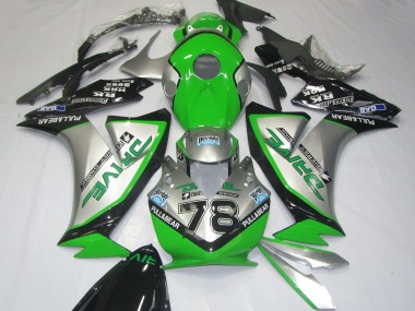 Best 2012-2016 Honda CBR1000RR Motorcycle Fairings - Silver Green Glossy Black UK