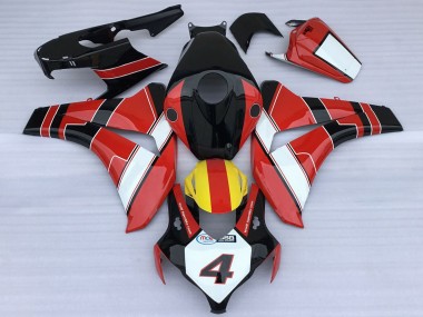 Best 2008-2011 Honda CBR1000RR Motorcycle Fairings - Red White Yellow Glossy Black Racing Style UK