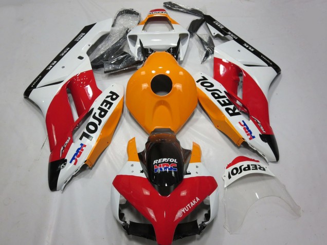 2004-2005 Honda CBR1000RR Motorcycle Fairing - White Orange Red Glossy Black Repsol HRC UK