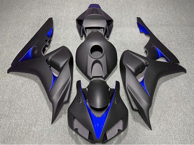 2006-2007 Honda CBR1000RR Motorcycle Fairings - Matte Black Blue UK
