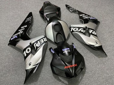 Best 2006-2007 Honda CBR1000RR Motorcycle Fairings - Silver Matte Black Repsol UK