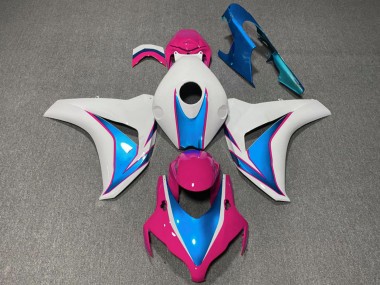 Best 2008-2011 Honda CBR1000RR Motorcycle Fairings - White Blue Pink UK