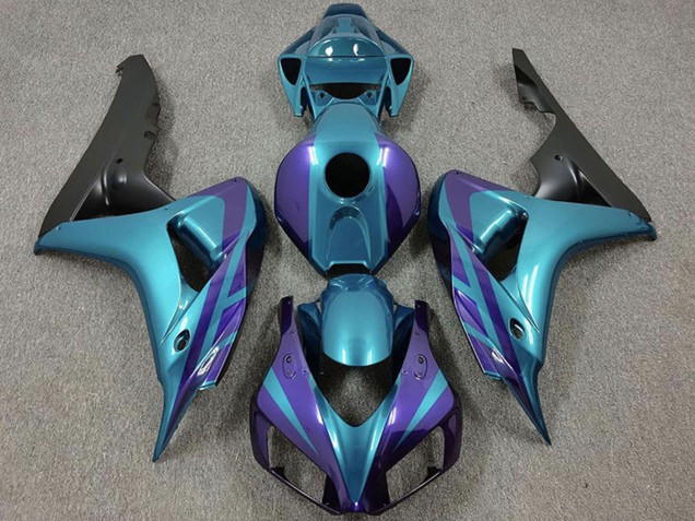 2006-2007 Honda CBR1000RR Motorcycle Fairings - Purple Emerald Matte Black UK