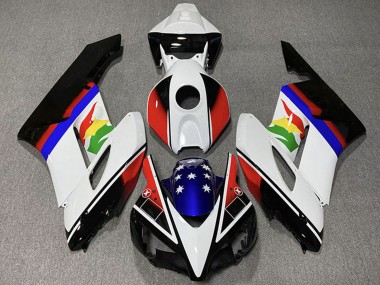 Best 2004-2005 Honda CBR1000RR Motorcycle Fairings - White Red Blue Glossy Black Star UK