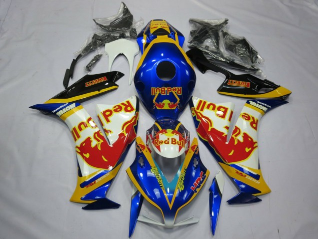 2012-2016 Honda CBR1000RR Motorcycle Fairings - White Blue Yellow Red Bull UK