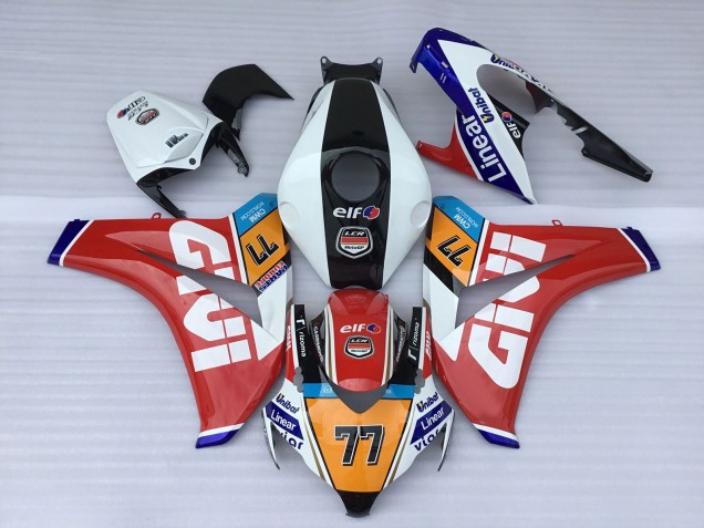 2008-2011 Honda CBR1000RR Motorcycle Fairings - White Red Blue Orange Black Elf Givi 77 UK