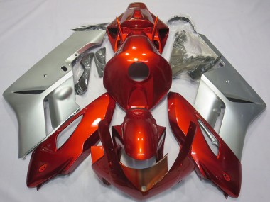 Best 2004-2005 Honda CBR1000RR Motorcycle Fairings - Silver Red UK