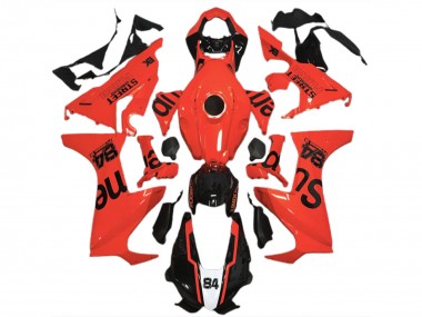 Best 2017-2023 Honda CBR1000RR Motorcycle Fairings - Red Glossy Black Street Flava UK