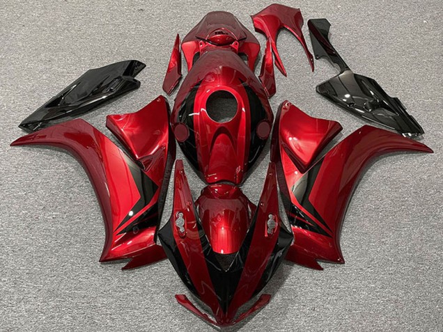 2012-2016 Honda CBR1000RR Motorcycle Fairings - Red Glossy Black Style UK