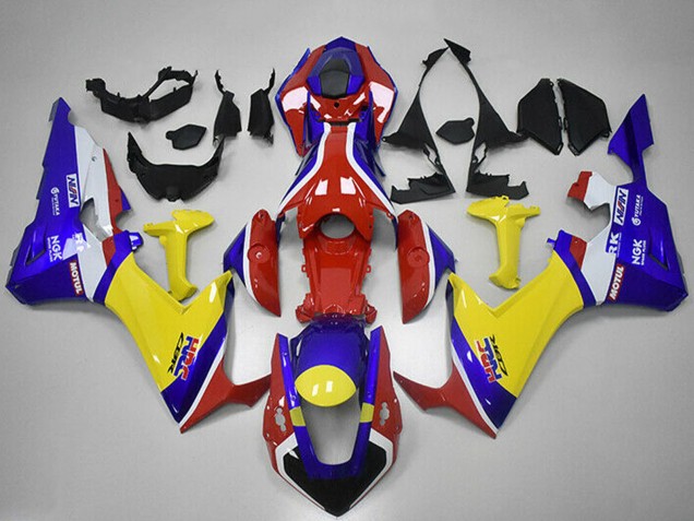 2017-2023 Honda CBR1000RR Motorcycle Fairings - White Red Blue Yellow HRC UK