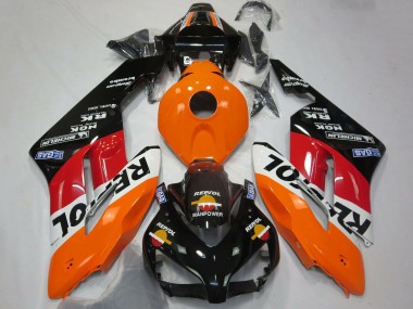 Best 2004-2005 Honda CBR1000RR Motorcycle Fairing - Orange White Red Glossy Black Repsol UK