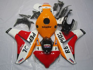 Best 2008-2011 Honda CBR1000RR Motorcycle Fairings - Orange White Red Glossy Black Repsol HRC UK